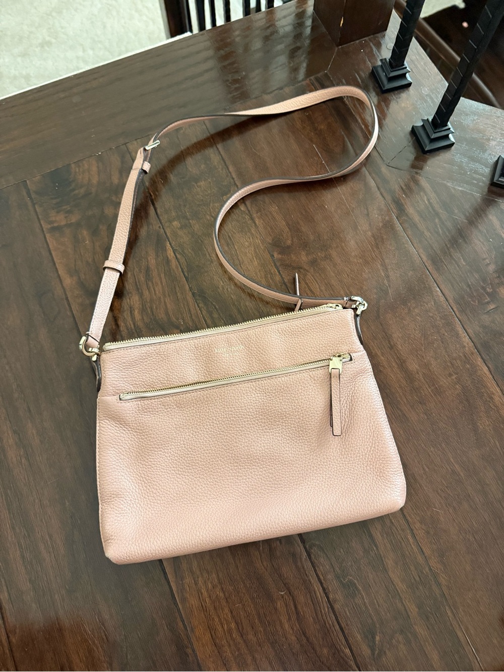 Kate Spade Women’s Pebbled Leather Crossbody Bag - Blush Pink